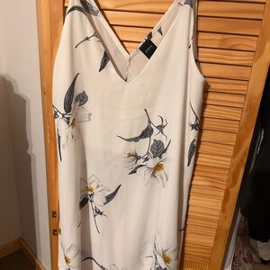 Floral Print White Dress by Privy